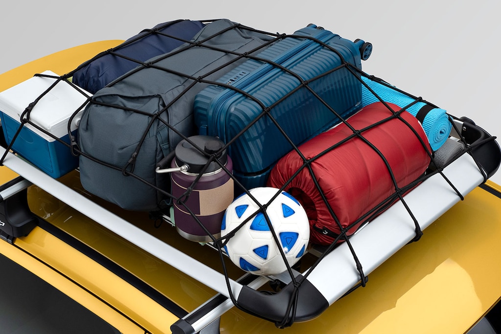 Red de carga para canastilla y concha portaequipajes para viajar en tu nuevo auto tipo sedán Chevrolet Aveo 2025