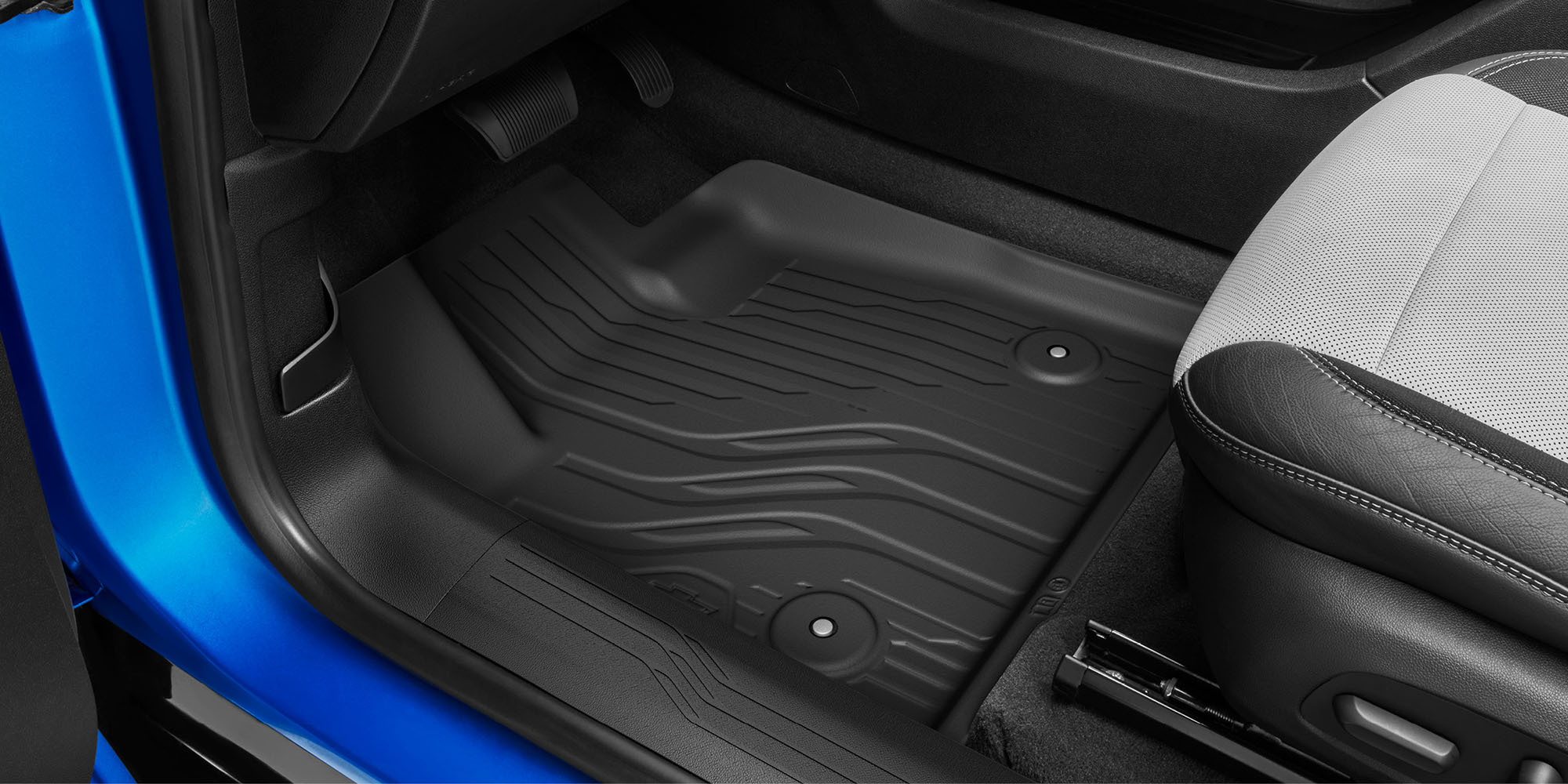 Tapetes de vinil rígidos para primera y segunda fila con emblema Chevrolet para Equinox EV 2029 SUV eléctrica deportiva