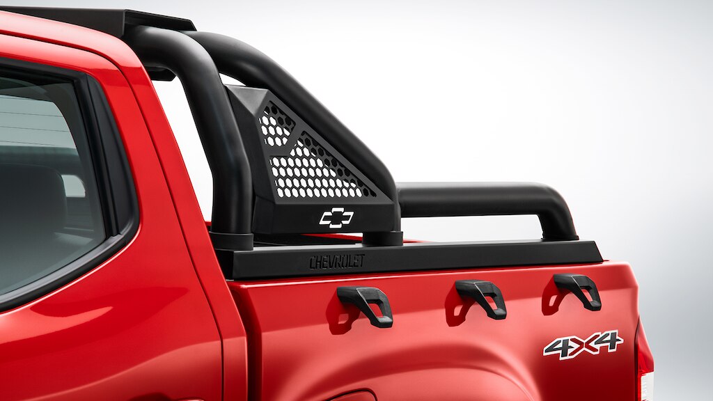 Sport bar con pasamanos, es un accesorio de caja para Chevrolet S10 Max 2024, camioneta pickup 4 cilindros
