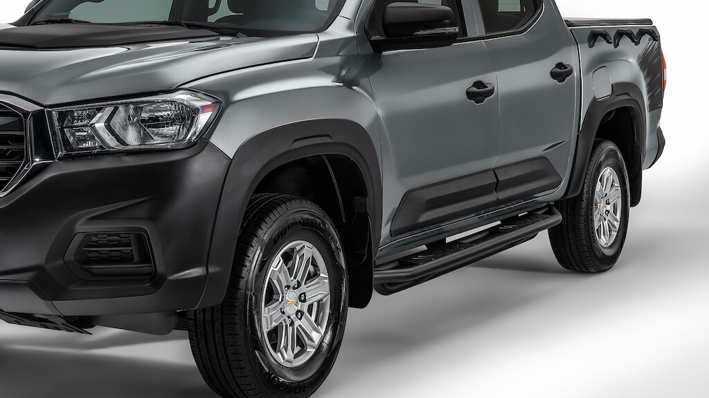 Estribo rectangular para doble cabina, complemento exterior de Chevrolet S10 Max 2024, 4 cilindros
